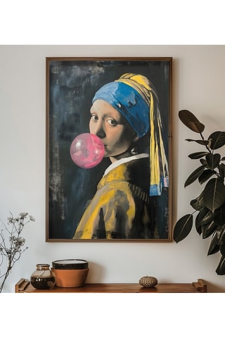 Wanddecoratie “Meisje met de Parel” Vermeer - 50 x 70 cm