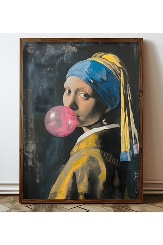 Wanddecoratie “Meisje met de Parel” Vermeer - 50 x 70 cm