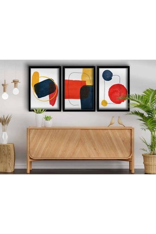 3 tableaux en MDF Hugo - 38 x 53 cm
