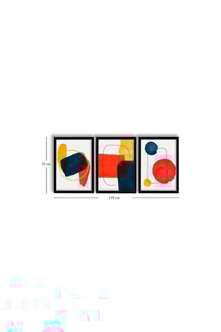 3 tableaux en MDF Hugo - 38 x 53 cm
