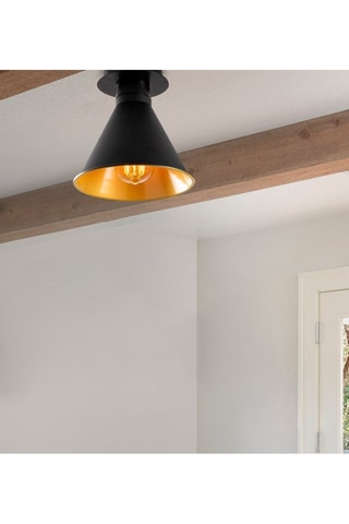 Plafondlamp Berceste Zwart