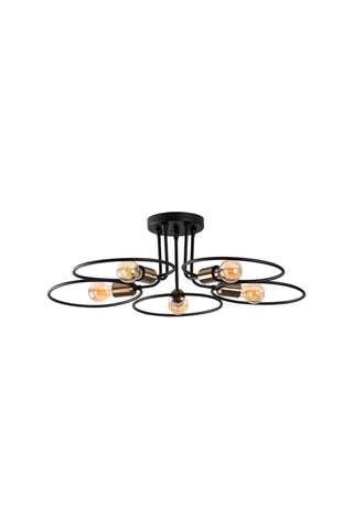Hanglamp Circle - Zwart - 5 x 40 W