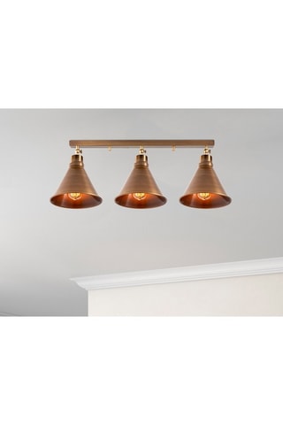 Plafondlamp Berceste - Bronskleurig - 3 x 100 W