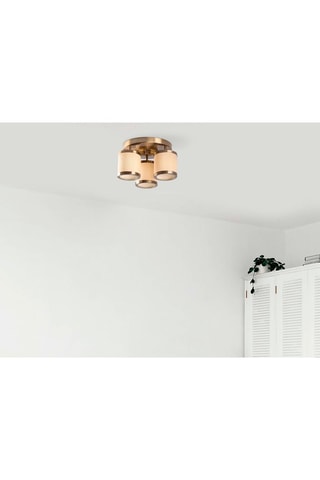 Plafondlamp Way - Wit en Goudkleurig