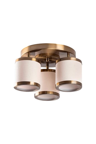 Plafondlamp Way - Wit en Goudkleurig