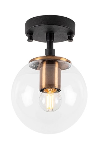 Plafondlamp Atmaca Zwart en Wit