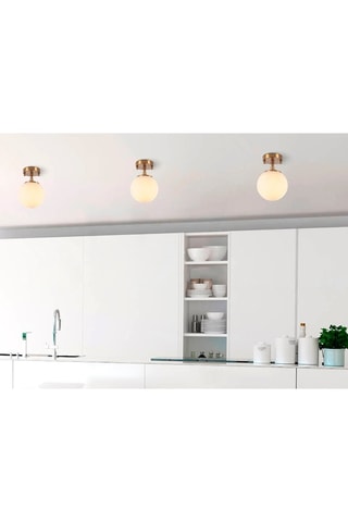 Plafondlamp Goudkleurig en Geel