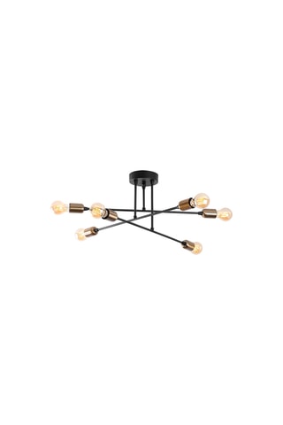 Hanglamp Fleur Zwart en Goudkleurig