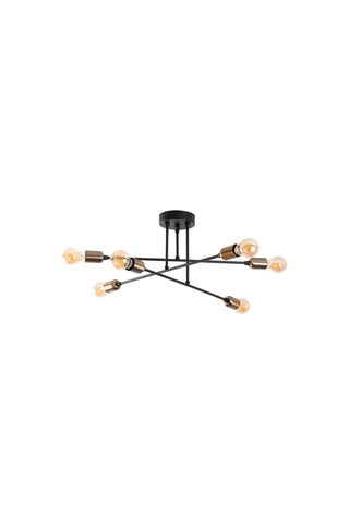 Hanglamp Fleur Zwart en Goudkleurig
