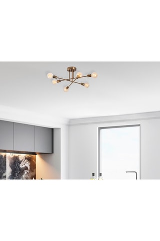 Plafondlamp Flower Goudkleurig