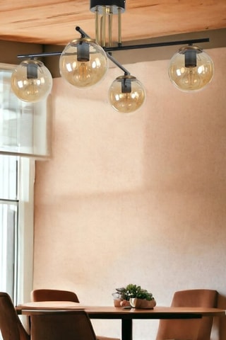 Hanglamp Oslo 4 - Goudkleurig - 4 x 60 W