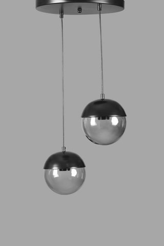 Hanglamp Küre 2 - Antraciet - 2 x 60 W