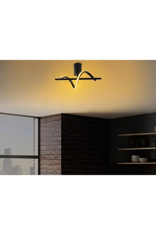 Ledplafondlamp Likma - Zwart - 11 W