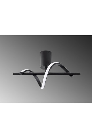 Ledplafondlamp Likma - Zwart - 11 W