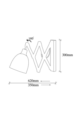 Applique murale Sivani - Noir - 40 W