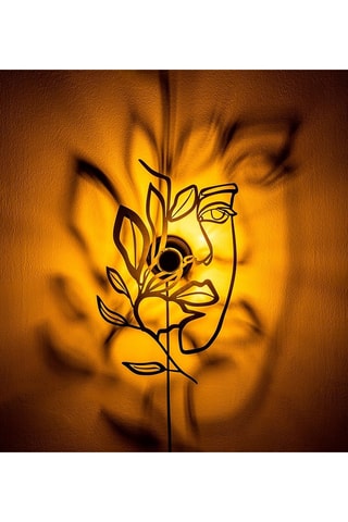 Applique murale Flower Faced - Noir - 40 W