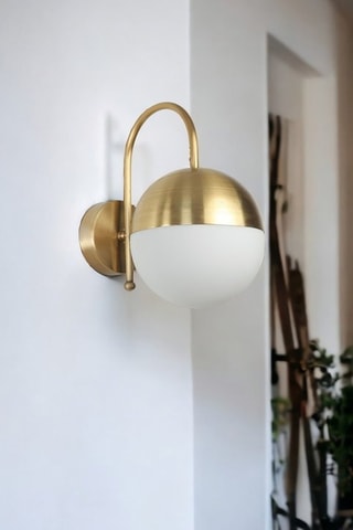 Applique murale Küre - Doré et blanc - 60 W