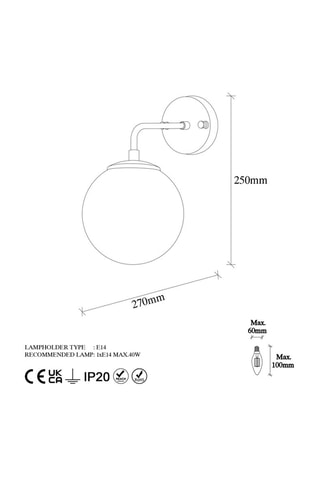 Applique murale Viran - Doré et blanc - 40 W