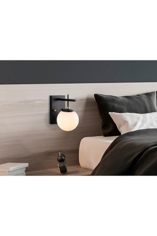 Applique murale Zahar - Noir - 40 W