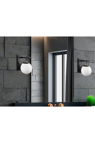 Applique murale Zahar - Noir - 40 W