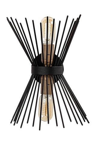 Applique murale Kirpi  - Noir - 2 x 40 W