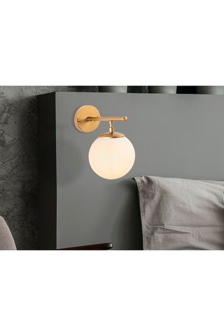 Applique murale Roe - Doré et blanc - 40 W