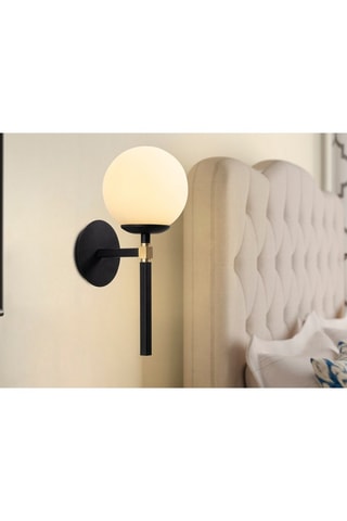 Applique murale Gondol - Noir et blanc - 40 W