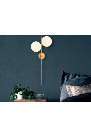 Applique murale Fazli - Doré et blanc - 40 W