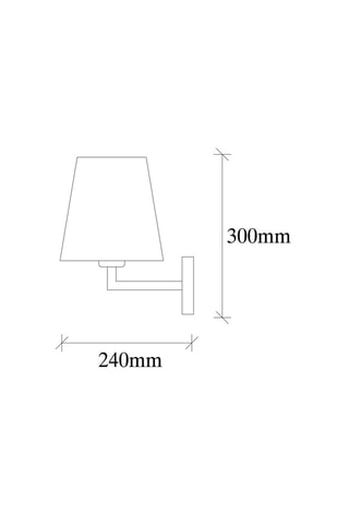 Applique murale Profil  - Doré et blanc - 100 W