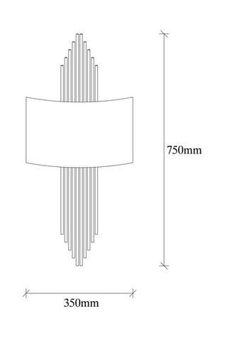Applique murale - Doré - 40 W