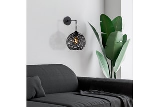 Applique murale Fellini - Noir - 40 W
