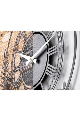 Horloge - 58 cm - Naturel et noir