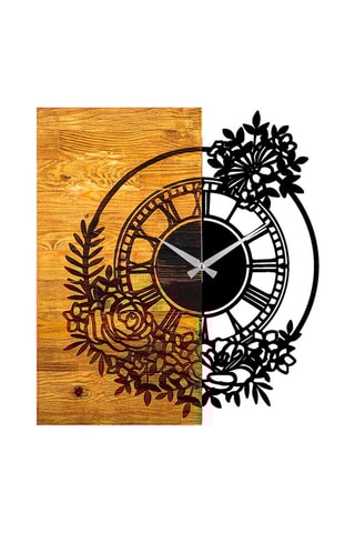 Horloge - 58 cm - Naturel et noir