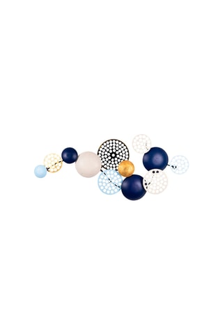 Wanddecoratie Aurora 2 Blauw en Goudkleurig