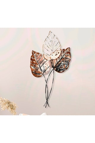 Wanddecoratie Fall 1 - 45 x 85 cm - Zwart en Bruin