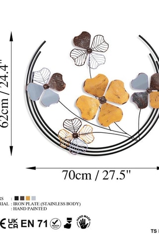 Wanddecoratie Haiyang 2 Bruin en Geel