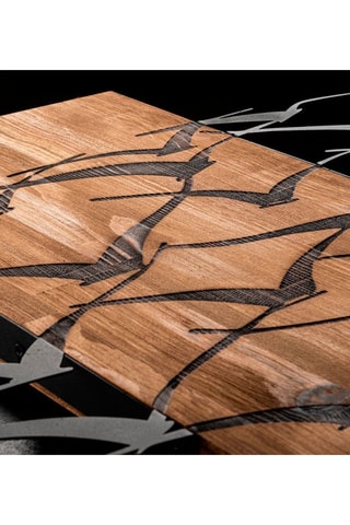 Wanddecoratie Migration Zwart en Naturel