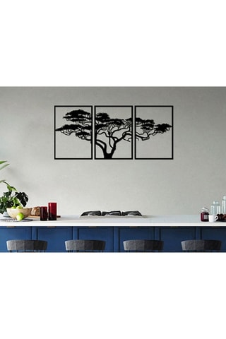 Décoration murale Acacia Tree - 50 x 210 cm - Noir