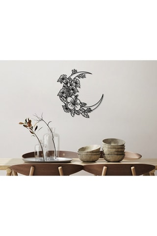 Wanddecoratie - 50 x 47 cm - Zwart