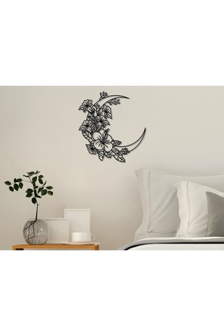 Wanddecoratie - 50 x 47 cm - Zwart