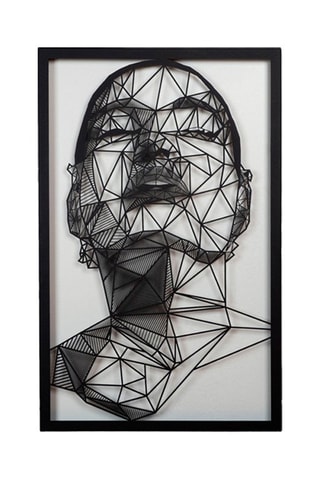 Décoration murale Antonietta - 45 x 70 cm - Noir