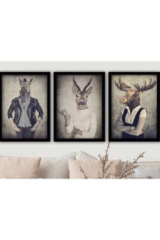 3 tableaux - 35 x 45 cm