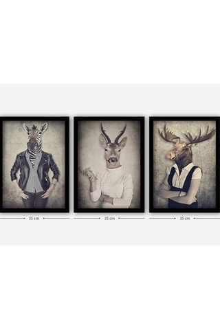 3 tableaux - 35 x 45 cm