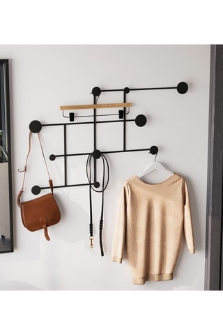 Porte-manteau -  Noir - 112 x 64 x 10 cm