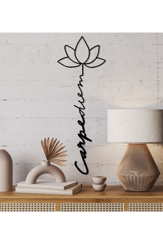 Wanddecoratie Carpe Diem 4 - Zwart
