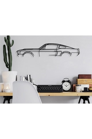 Wanddecoratie Ford Mustang Shelby, 1967 - Zwart