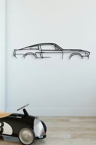 Wanddecoratie Ford Mustang Shelby, 1967 - Zwart