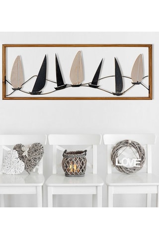 Wanddecoratie Guzelce 
Beige en Zwart