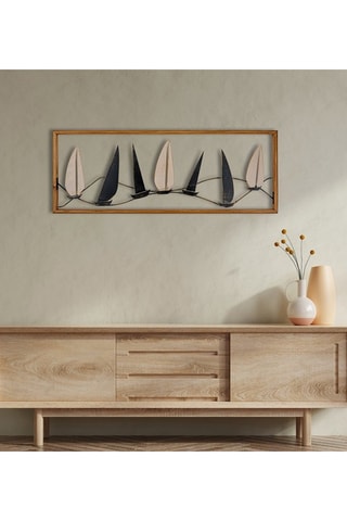 Wanddecoratie Guzelce 
Beige en Zwart