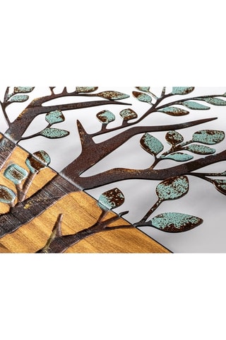 Houten Wanddecoratie Willow - Naturel en Zwart
